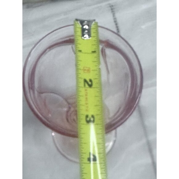 Two Sweet Swirl Pink Water Goblets Ice Water Footed Glasses Noritake Replacement - Picture 10 of 10